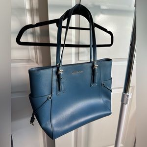 Michael Kors Blue Leather Purse